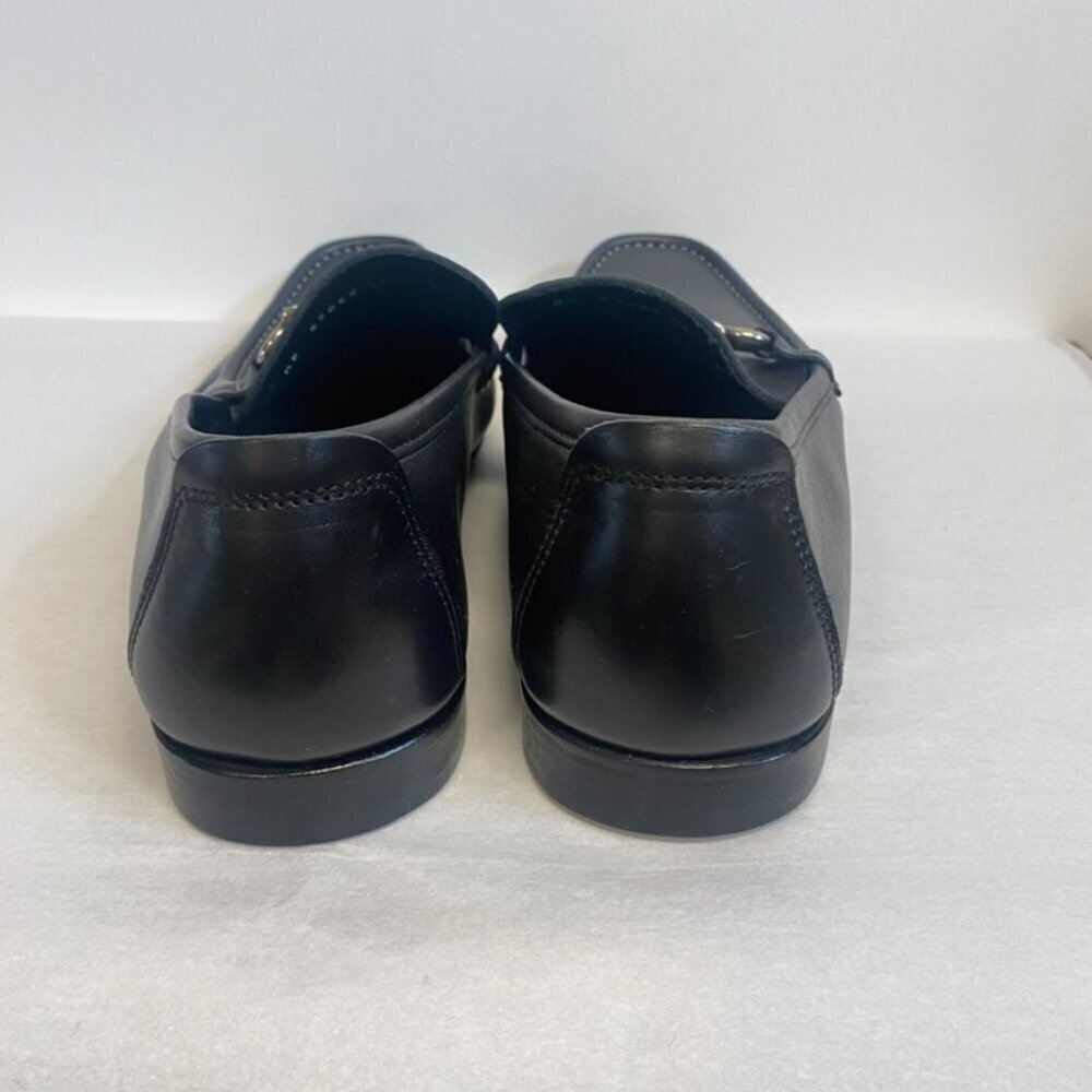 Salvatore Ferragamo Horse Bit Loafers Black Leather Drivers - Picture 9 of 15